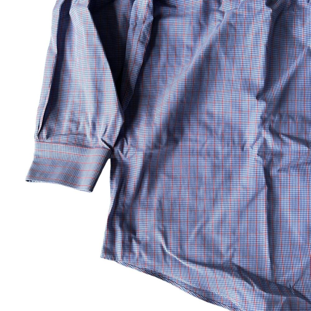 Brooks Brothers 346 Shirt 16.5 4/5 Men's Blue The Original Polo Shirt All Cotton - Picture 8 of 12